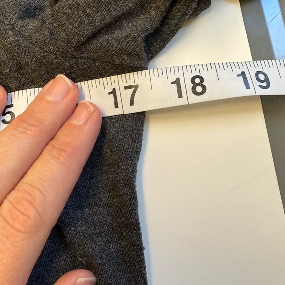 Thyme Maternity long sleeve striped grey long sleeve top women's size Small - Picture 6 of 7